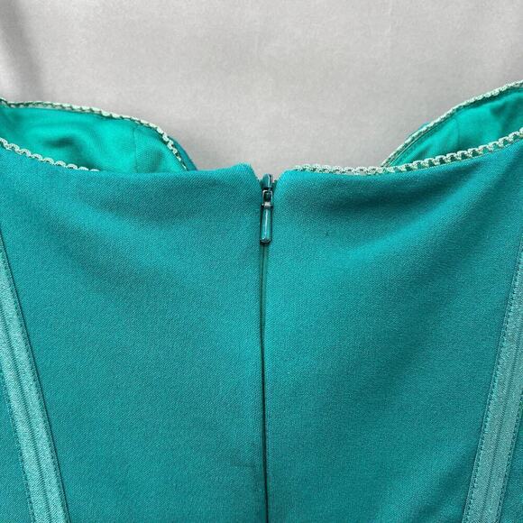 46. Katie May Loren Dress Womens XS Mermaid Romantic Wedding Glam Coquette Gala - Picture 7 of 10